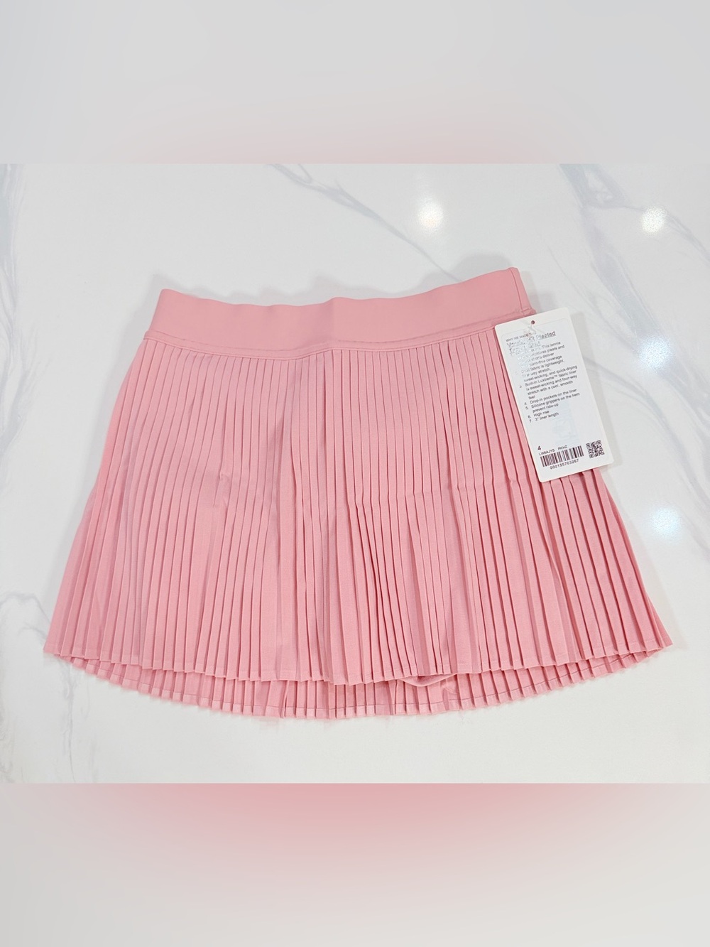 NWT Lululemon Varsity High Rise Pleated Tennis skirt *Pink Haze*